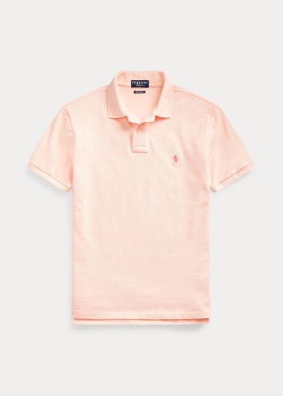 Ralph Lauren Pink Pony Custom Slim Fit Polo Herre Danmark (TAGJL0846)